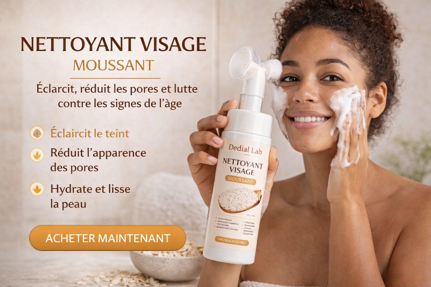 Mousse Nettoyante au Riz